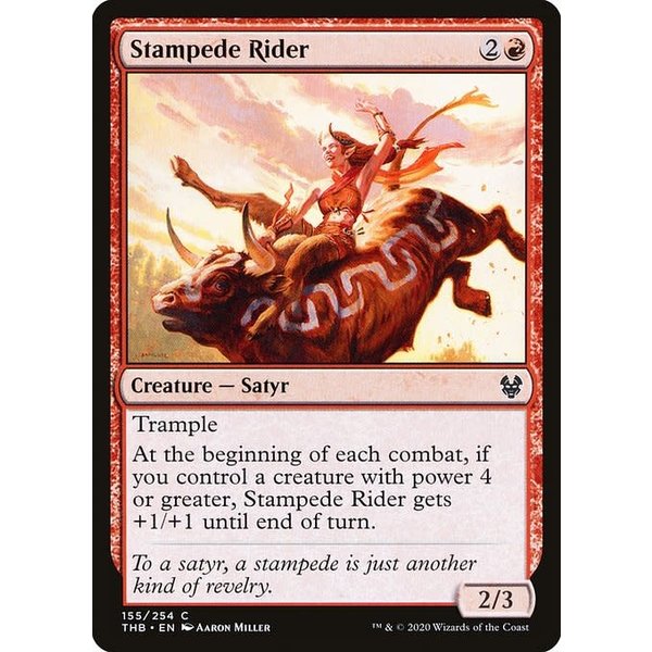 Magic: The Gathering Stampede Rider (155) Lightly Played