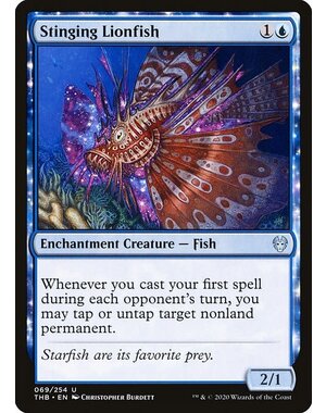 Magic: The Gathering Stinging Lionfish (069) Lightly Played