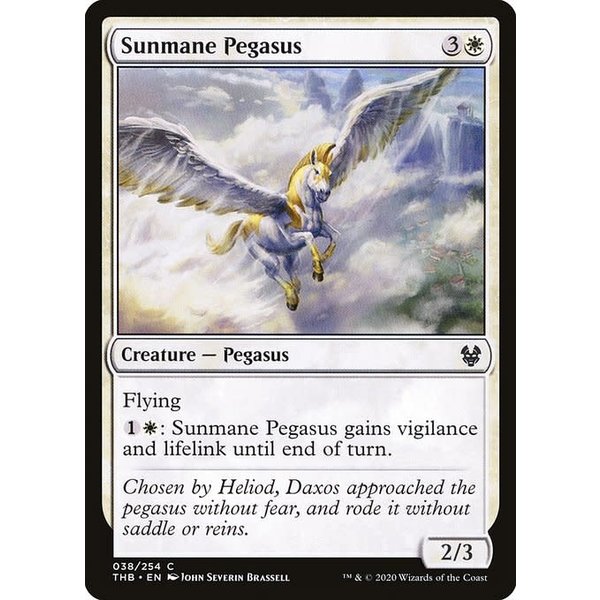 Magic: The Gathering Sunmane Pegasus (038) Lightly Played