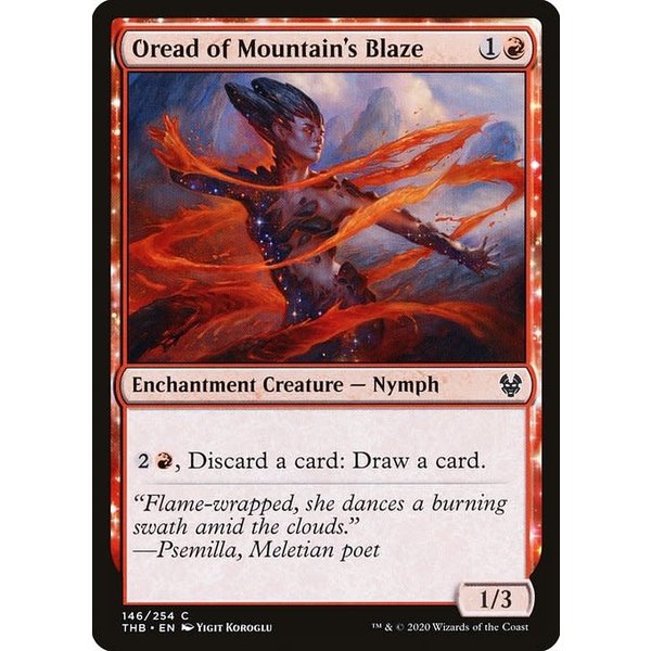 Magic: The Gathering Oread of Mountain's Blaze (146) Lightly Played
