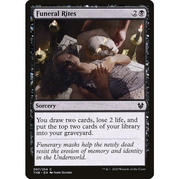 Magic: The Gathering Funeral Rites (097) Lightly Played