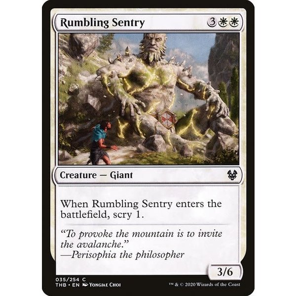 Magic: The Gathering Rumbling Sentry (035) Lightly Played