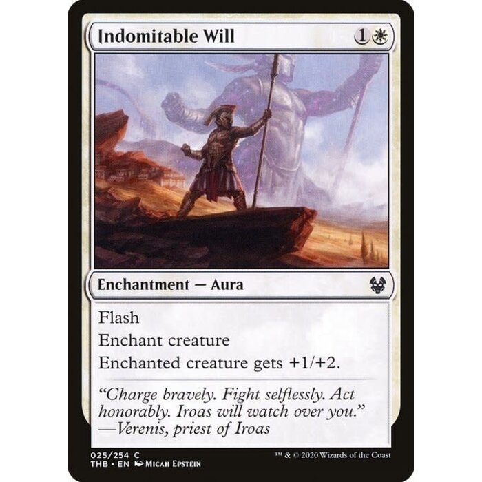Magic: The Gathering Indomitable Will (025) Lightly Played