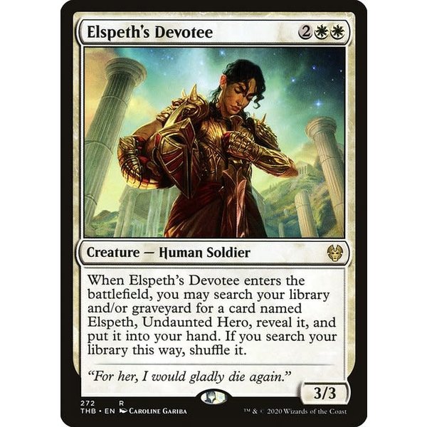Magic: The Gathering Elspeth's Devotee (272) Lightly Played