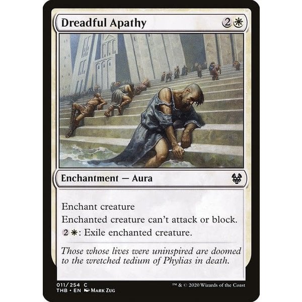 Magic: The Gathering Dreadful Apathy (011) Lightly Played