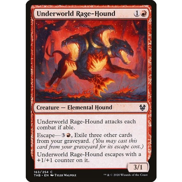 Magic: The Gathering Underworld Rage-Hound (163) Lightly Played