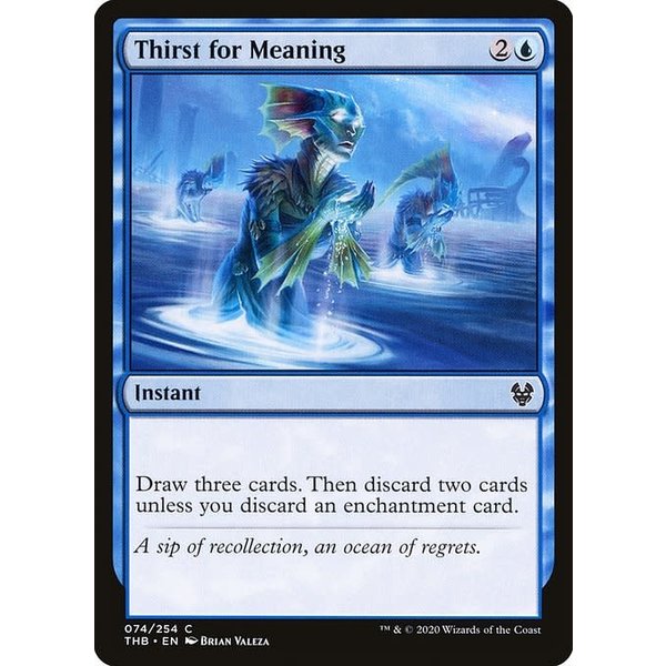 Magic: The Gathering Thirst for Meaning (074) Lightly Played