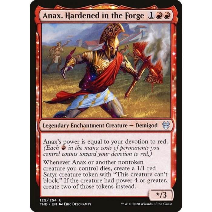 Magic: The Gathering Anax, Hardened in the Forge (125) Lightly Played