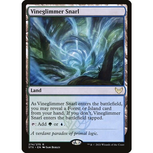 Magic: The Gathering Vineglimmer Snarl (274) Moderately Played - Japanese