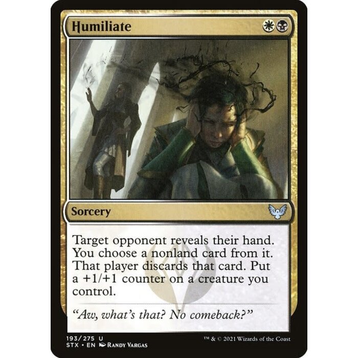 Magic: The Gathering Humiliate (193) Near Mint