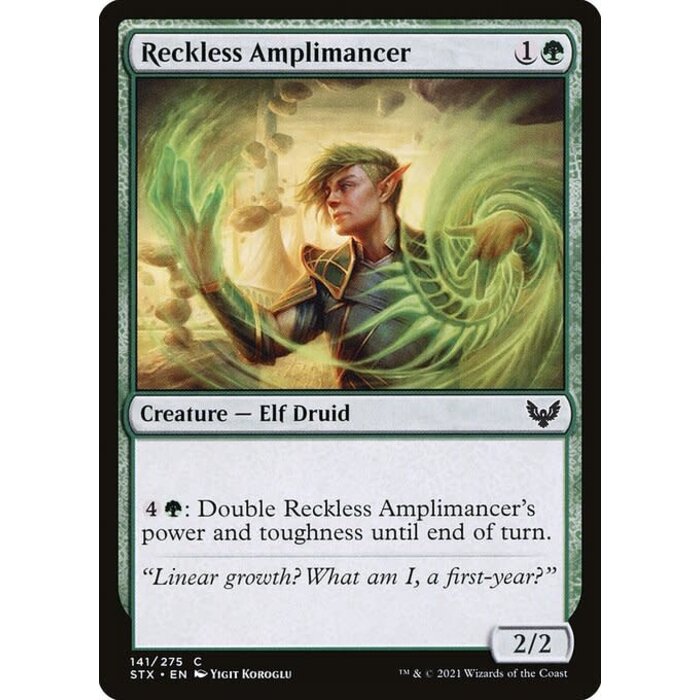 Magic: The Gathering Reckless Amplimancer (141) Near Mint
