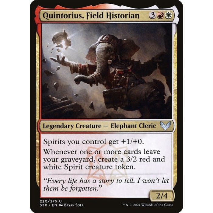 Magic: The Gathering Quintorius, Field Historian (220) Near Mint