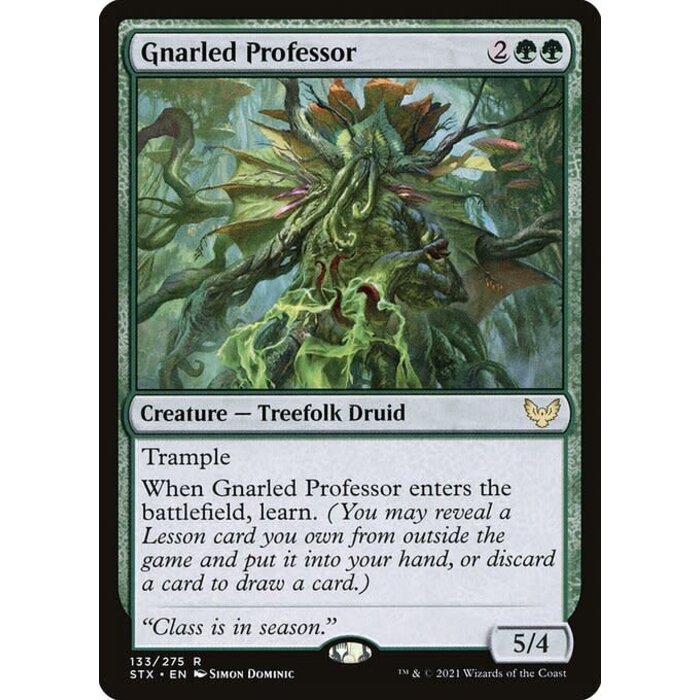 Magic: The Gathering Gnarled Professor (133) Lightly Played