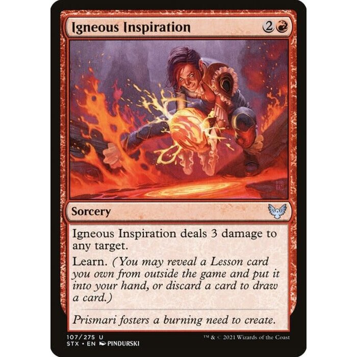 Magic: The Gathering Igneous Inspiration (107) Near Mint
