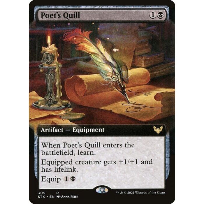 Magic: The Gathering Poet's Quill (Extended Art) (305) Near Mint