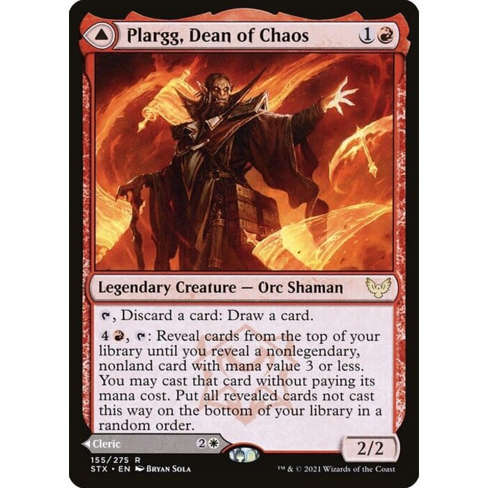 Magic: The Gathering Plargg, Dean of Chaos (155) Lightly Played Foil
