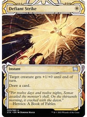 Magic: The Gathering Defiant Strike (Foil Etched) (003) Near Mint Foil