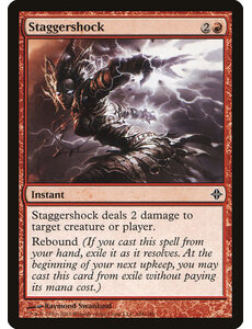 Magic: The Gathering Staggershock (166) Moderately Played