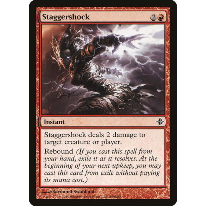 Magic: The Gathering Staggershock (166) Moderately Played