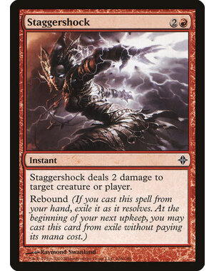 Magic: The Gathering Staggershock (166) Moderately Played Foil