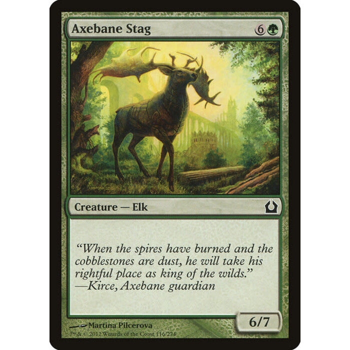 Magic: The Gathering Axebane Stag (116) Moderately Played Foil