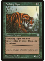 Magic: The Gathering Stalking Tiger (186) Lightly Played