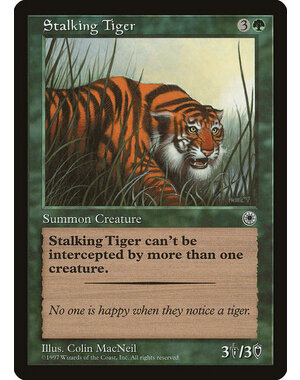 Magic: The Gathering Stalking Tiger (186) Lightly Played