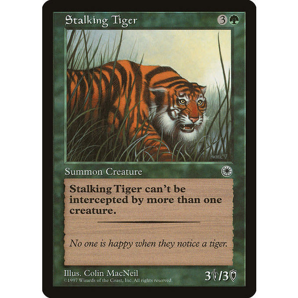 Magic: The Gathering Stalking Tiger (186) Lightly Played