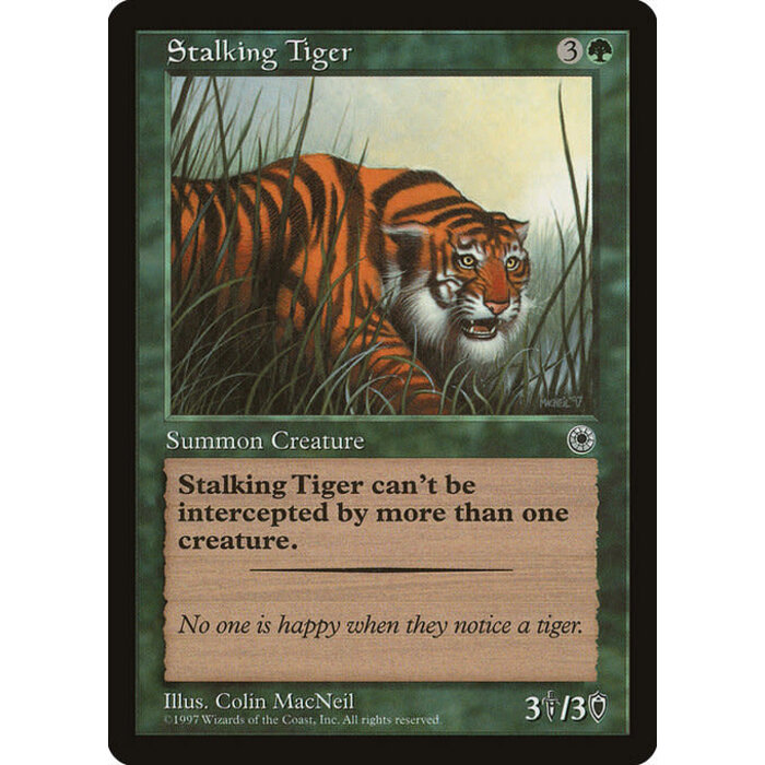 Magic: The Gathering Stalking Tiger (186) Lightly Played