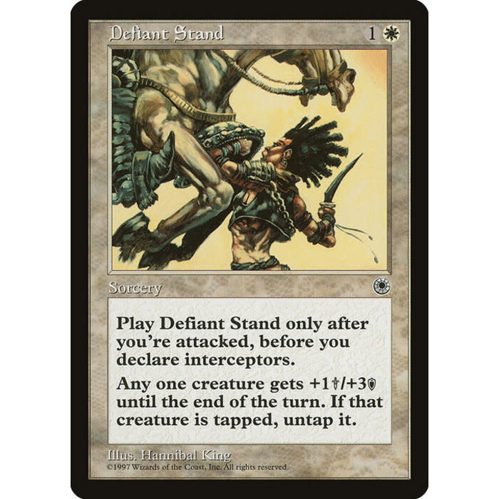 Magic: The Gathering Defiant Stand (012) Lightly Played