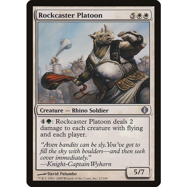 Magic: The Gathering Rockcaster Platoon (023) Lightly Played