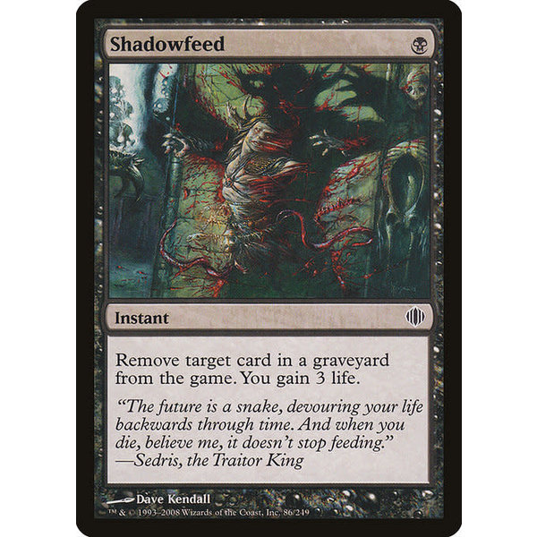 Magic: The Gathering Shadowfeed (086) Lightly Played