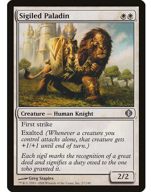 Magic: The Gathering Sigiled Paladin (027) Lightly Played
