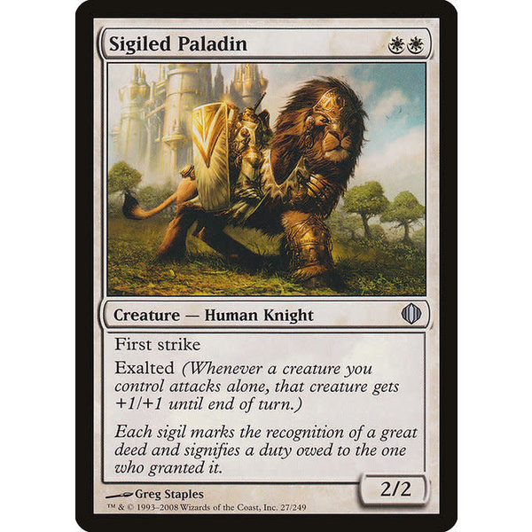 Magic: The Gathering Sigiled Paladin (027) Lightly Played