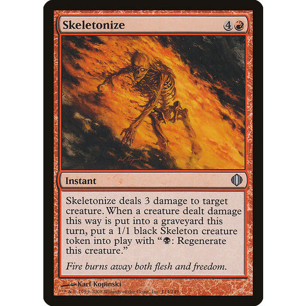 Magic: The Gathering Skeletonize (114) Lightly Played