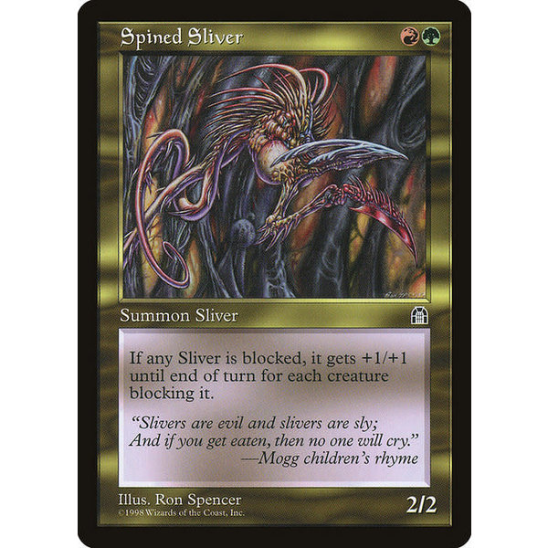 Magic: The Gathering Spined Sliver (130) Moderately Played
