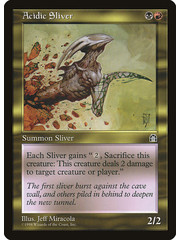 Magic: The Gathering Acidic Sliver (126) Moderately Played