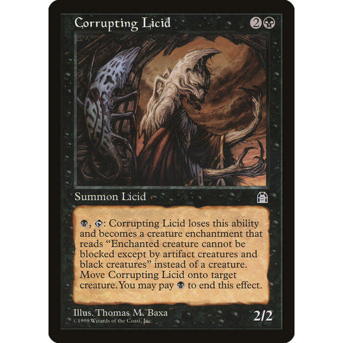 Magic: The Gathering Corrupting Licid (054) Lightly Played