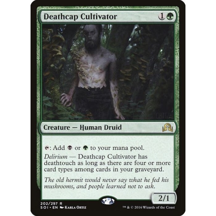 Magic: The Gathering Deathcap Cultivator (202) Moderately Played