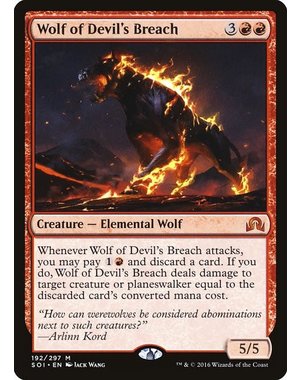 Magic: The Gathering Wolf of Devil's Breach (192) Lightly Played