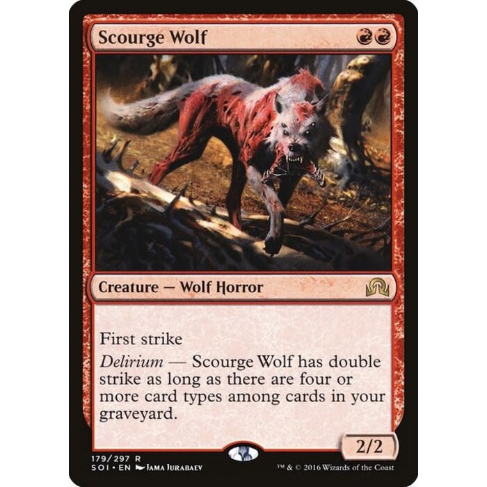 Magic: The Gathering Scourge Wolf (179) Lightly Played