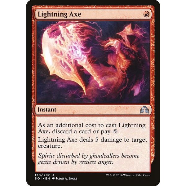 Magic: The Gathering Lightning Axe (170) Lightly Played