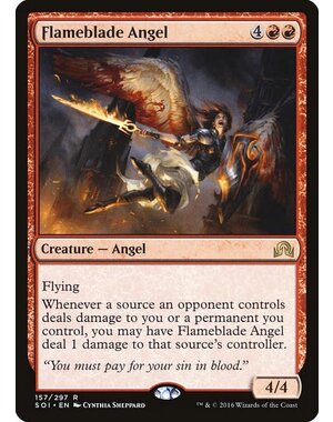 Magic: The Gathering Flameblade Angel (157) Lightly Played