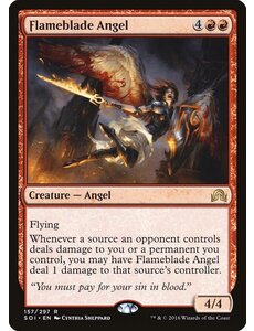 Magic: The Gathering Flameblade Angel (157) Near Mint