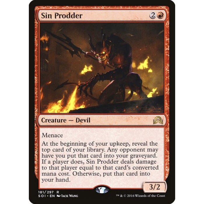 Magic: The Gathering Sin Prodder (181) Near Mint