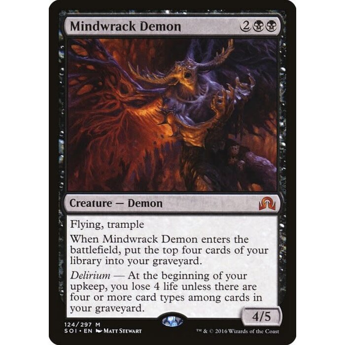 Magic: The Gathering Mindwrack Demon (124) Lightly Played