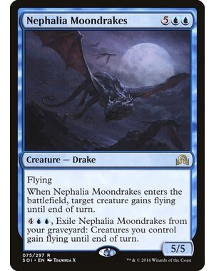 Magic: The Gathering Nephalia Moondrakes (075) Lightly Played Foil