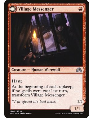 Magic: The Gathering Village Messenger (190) Lightly Played