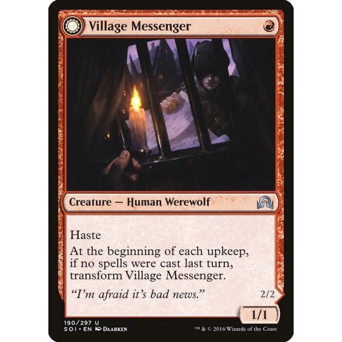 Magic: The Gathering Village Messenger (190) Lightly Played