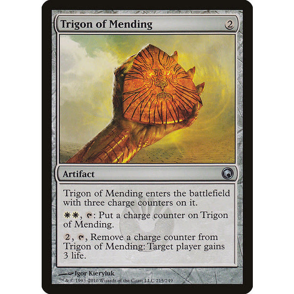 Magic: The Gathering Trigon of Mending (215) Moderately Played